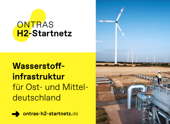 Projektwebsite ONTRAS H2-Startnetz