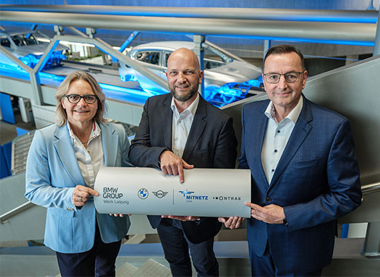 BMW, ONTRAS und MITNETZ GAS ebnen Weg für Wasserstoffversorgung des BMW Group Werks Leipzig